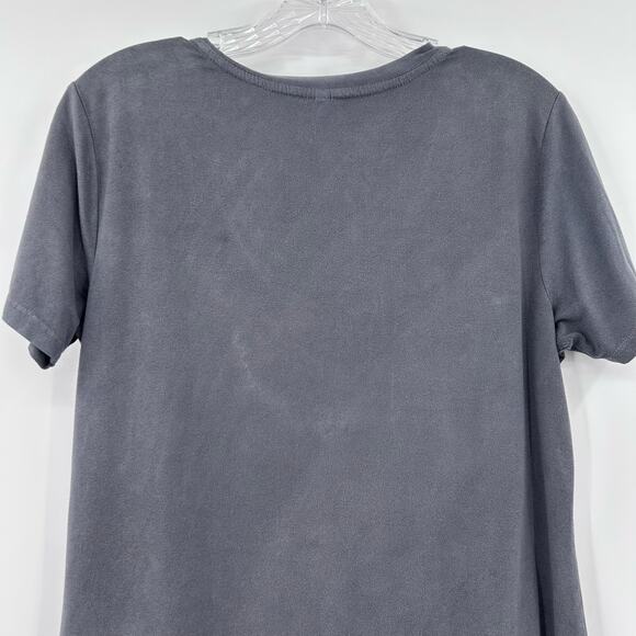Z Supply The Suede Pocket Tee Gray Shirt Soft Lightweight Womens Size Medium - Picture 9 of 11